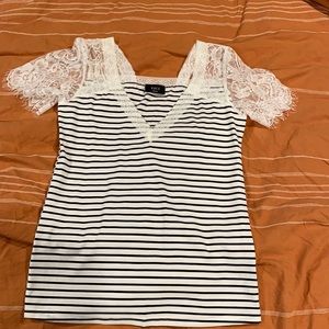 Striped vici blouse